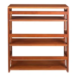 Cakewalk High Folding Bookcase - Regency 11 Cakewalk High Folding Bookcase - Regency -Baxton Studio Store GUEST f1e65523 ee40 463e 916f 8efafae17e4f