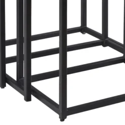 Coast To Coast Ponga 23"W Black Powder Iron And White Marble Nesting Tables Set Of 3 9 Coast To Coast Ponga 23"W Black Powder Iron And White Marble Nesting Tables Set Of 3 -Baxton Studio Store GUEST f291eab1 ee7a 457d b653 cd307d16d7a6