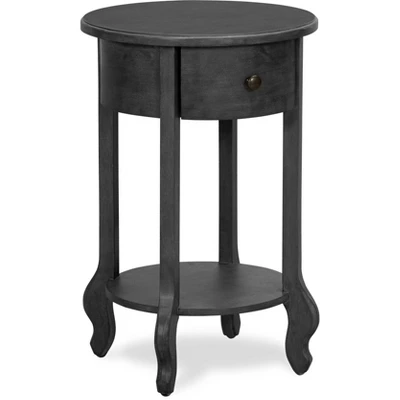 James Round Side Table Dark Gray - Finch 3 James Round Side Table Dark Gray - Finch