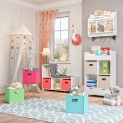 Kids' Book Nook Storage Bench With Cubbies White - RiverRidge Home -Baxton Studio Store GUEST f36bde34 d665 4c46 a3b2 00f7b62a31e4