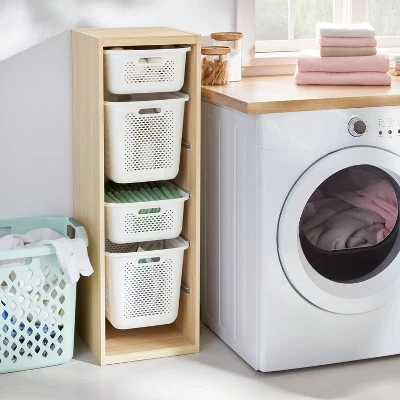 Tall Sliding Bin Cube Natural - Brightroom™ 3 Tall Sliding Bin Cube Natural - Brightroom™