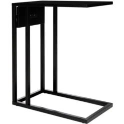 Portland Usb Side Table - Black - Safavieh -Baxton Studio Store GUEST f3c40c7f 4aaf 47b5 8133 c8d4501ef4e5