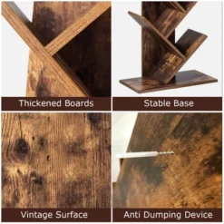 Costway Tree Bookshelf 8-Tier Bookcase Free Standing Book Rack Display Stand -Baxton Studio Store GUEST f4333a04 6df1 406b 8e13 0e4af36fcc2e