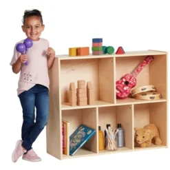 ECR4Kids Streamline 5-Compartment Storage Cabinet, 30in, Classroom Furniture -Baxton Studio Store GUEST f443838b bc11 4f86 a624 efd7a7cfa204