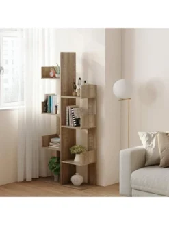 Year Color Rustic Wood Freestanding Industrial Bookshelf For Storage In Bedroom, Living Room, And Office 12 Year Color Rustic Wood Freestanding Industrial Bookshelf For Storage In Bedroom, Living Room, And Office -Baxton Studio Store GUEST f4971c6d 3322 4d47 9b77 6decd63c73eb