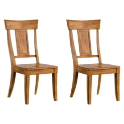 South Hill Panelled Back Dining Chair 2 In Set - Inspire Q® -Baxton Studio Store GUEST f4b5b8cd 85c2 4fd8 aa02 8f2c45e4469a