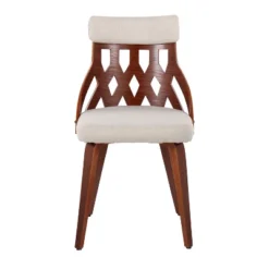 Set Of 2 York Dining Chairs Cream/Walnut - Lumisource 15 Set Of 2 York Dining Chairs Cream/Walnut - Lumisource -Baxton Studio Store GUEST f50f570c 19fe 420e 9a59 286f8a261a3c