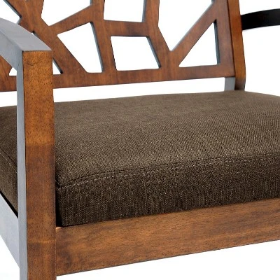 Jennifer Modern Lounge Chair Dark Brown - Baxton Studio 4 Jennifer Modern Lounge Chair Dark Brown - Baxton Studio - Image 2