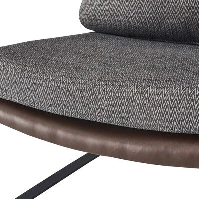 24" Amelie Mid-Century Modern Armchair Distressed Gray - Finch 13 24" Amelie Mid-Century Modern Armchair Distressed Gray - Finch - Image 11