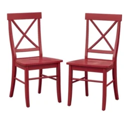 Set Of 2 Albury Cross Back Dining Chairs - Buylateral 21 Set Of 2 Albury Cross Back Dining Chairs - Buylateral -Baxton Studio Store GUEST f7cf6a4d 6b6c 4518 b00b 2dbae73493a3