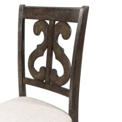 Stanford Wooden Swirl Back Chair Brown - Picket House Furnishings -Baxton Studio Store GUEST faff09e1 32ad 4605 bcfa 086a1ca0b745