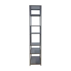 69" Dustin 6 Shelf Bookcase Dark Gray - HOMES: Inside + Out 13 69" Dustin 6 Shelf Bookcase Dark Gray - HOMES: Inside + Out -Baxton Studio Store GUEST fca529dc b3b9 4960 a5a7 abe11c8db17c