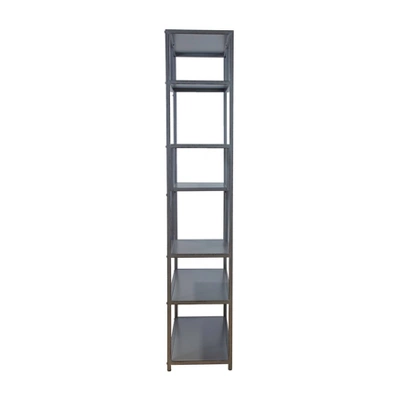 69" Dustin 6 Shelf Bookcase Dark Gray - HOMES: Inside + Out 7 69" Dustin 6 Shelf Bookcase Dark Gray - HOMES: Inside + Out - Image 5