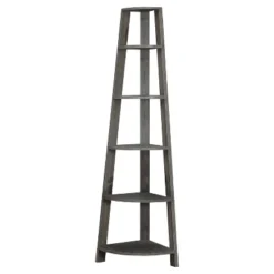 Bookcase With Corner Accent Étagère 60" - EveryRoom® 15 Bookcase With Corner Accent Étagère 60" - EveryRoom® -Baxton Studio Store GUEST fe951cb3 e99a 47eb ae94 8b2eb62b1028