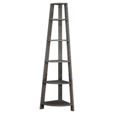 Bookcase With Corner Accent Étagère 60" - EveryRoom® 8 Bookcase With Corner Accent Étagère 60" - EveryRoom® - Image 6